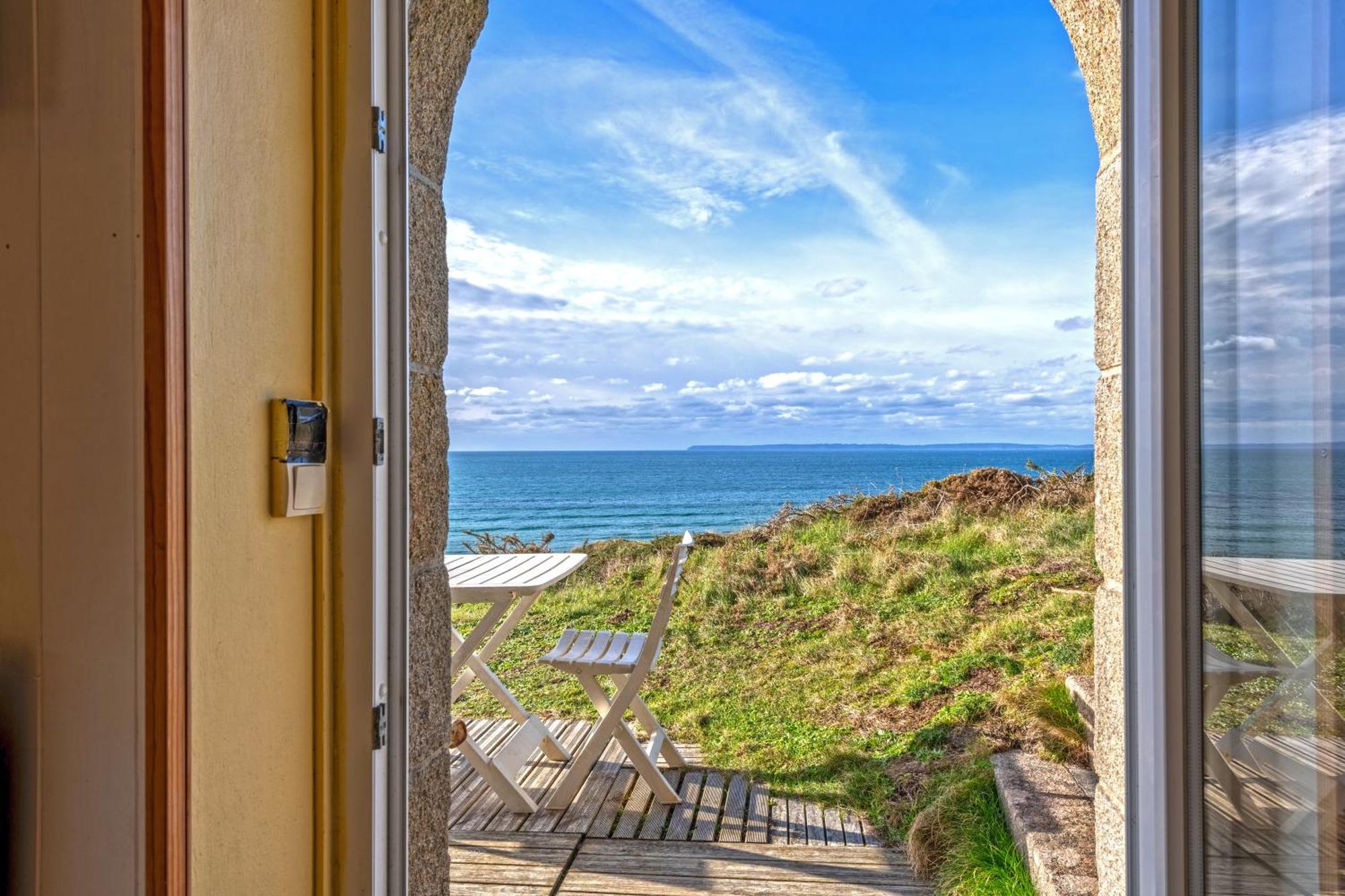 Studio Vue Sur Mer Plomodiern Exterior foto